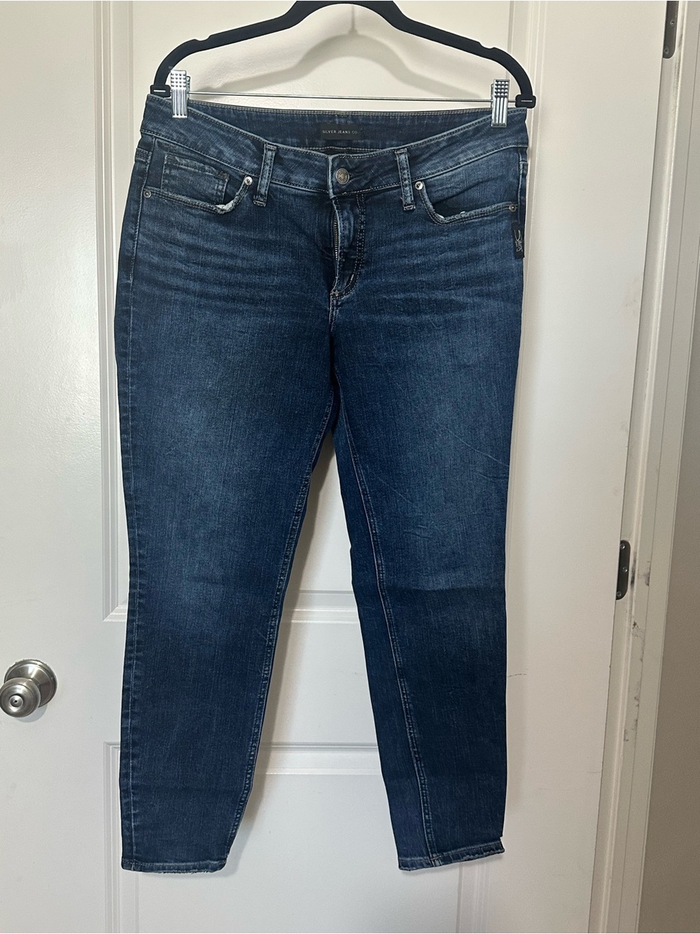 Silver Jeans Dark Blue Skinny Stretch Jeans
